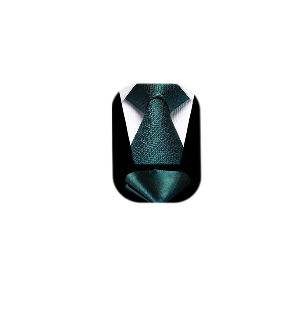 2279 Teals Ties Turquoise Silk Tie Pocket Square Set Cyan Blue Formal
